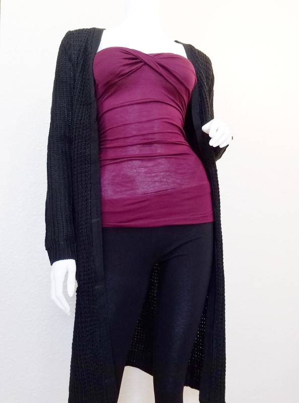 Waffle Duster Long Open Front Knit Cardigan W/Pockets Sweater Coat (S-3XL)