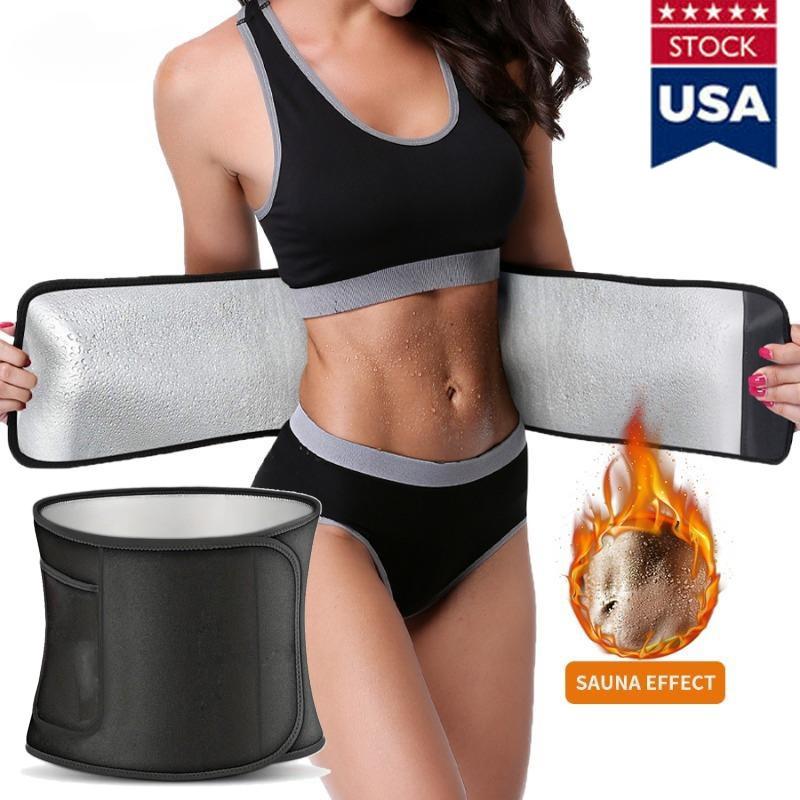 Waist Trainer Lower Belly Fat Elastic Sweat Band For Stomach Weight Loss Men/ W