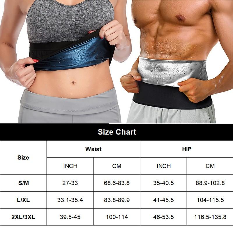 Waist Trainer Sweat Belt Lower Belly Fat Burner Shapewear Sauna Belt Wrap Band