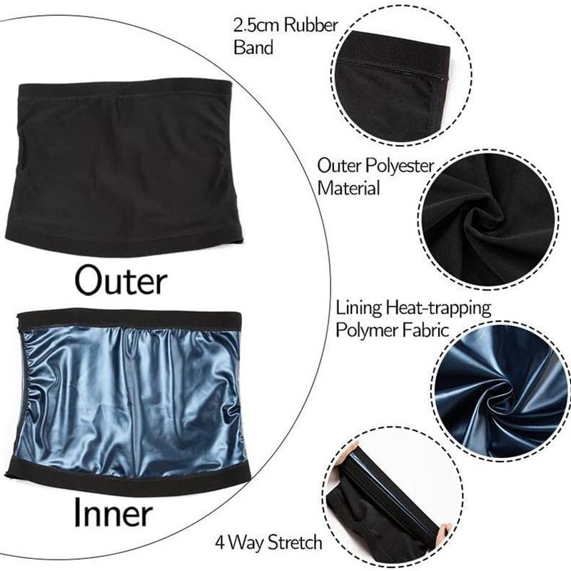Waist Trainer Sweat Belt Lower Belly Fat Burner Shapewear Sauna Belt Wrap Band