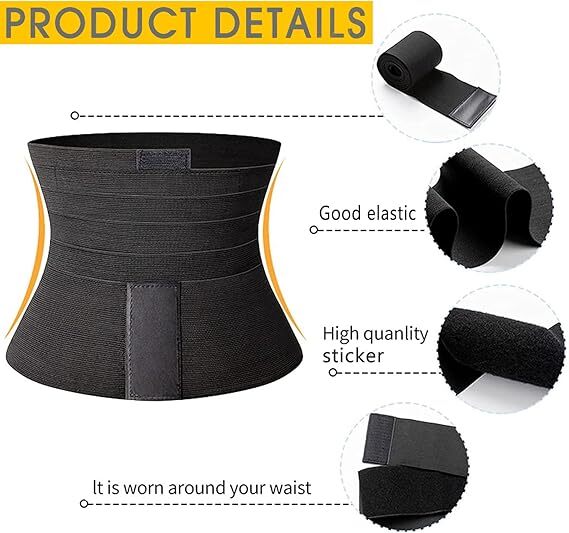 Waist Trainers For Women Belly Fat Non-Slip Trainer Waist Wrap For Stomach Wrap