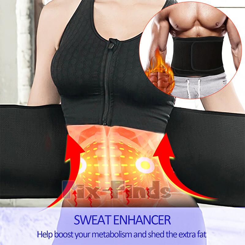 Waist Trimmer For Men Weight Loss Sweat Sport Shaper Sauna Belt Band Fat Burner