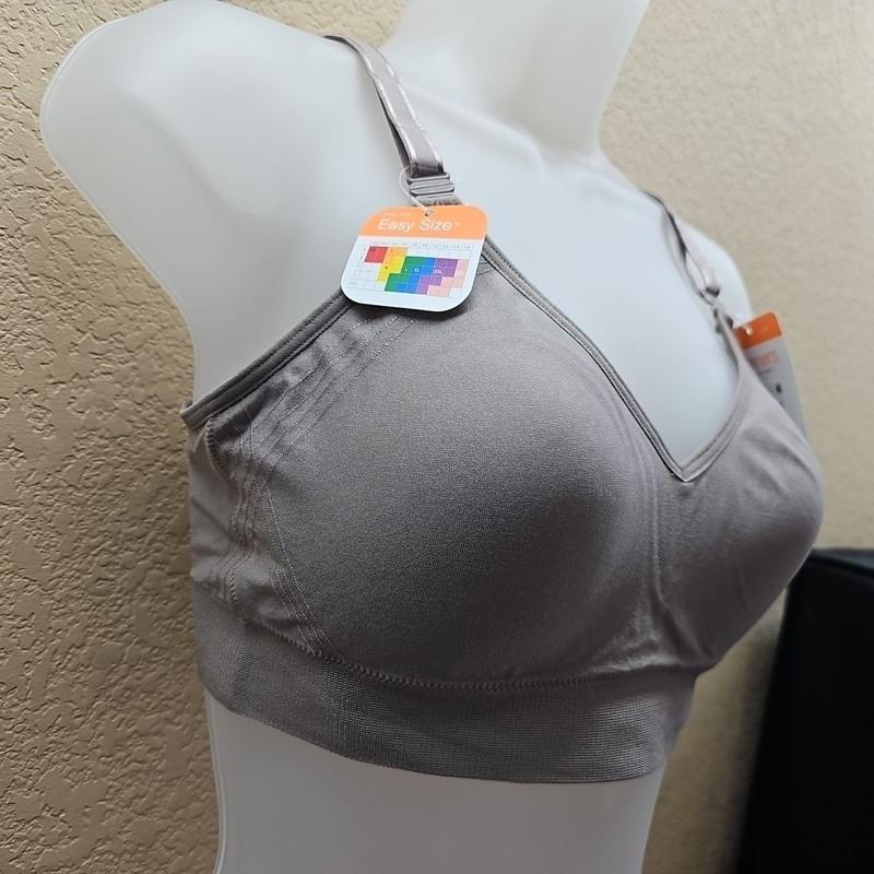 Warners 2XL Easy Does It Wireless Lift Comfort Bra Convertible RN0131A Mink