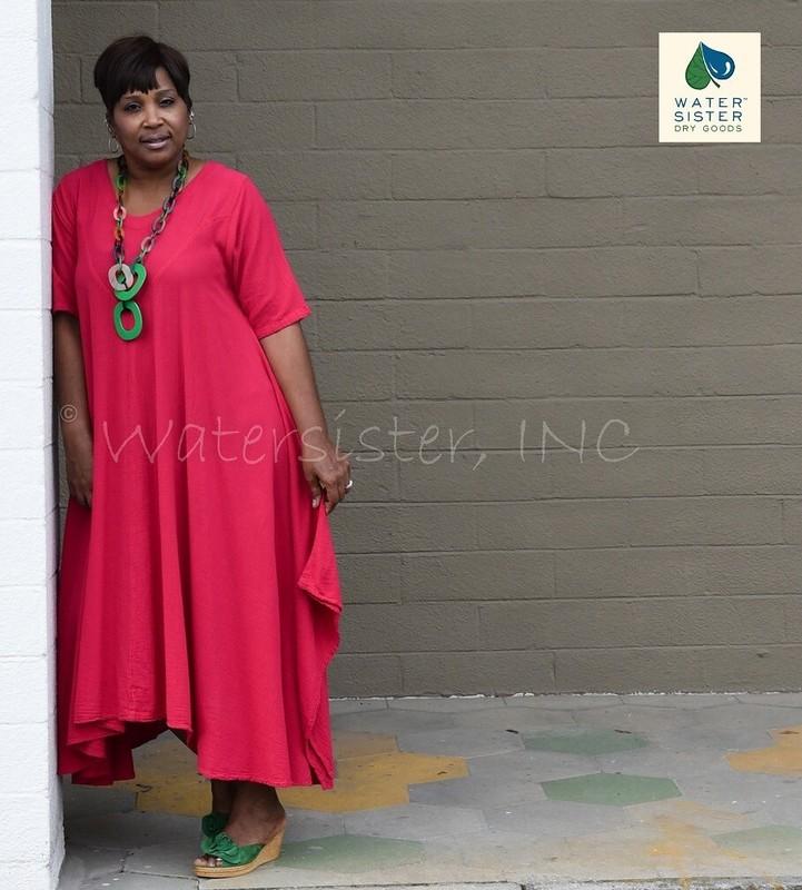 WATERSISTER Cotton Gauze CARRIE Yoke Dress Long 1(S/M) 2(L/XL) 3(1X)oh My COLORS