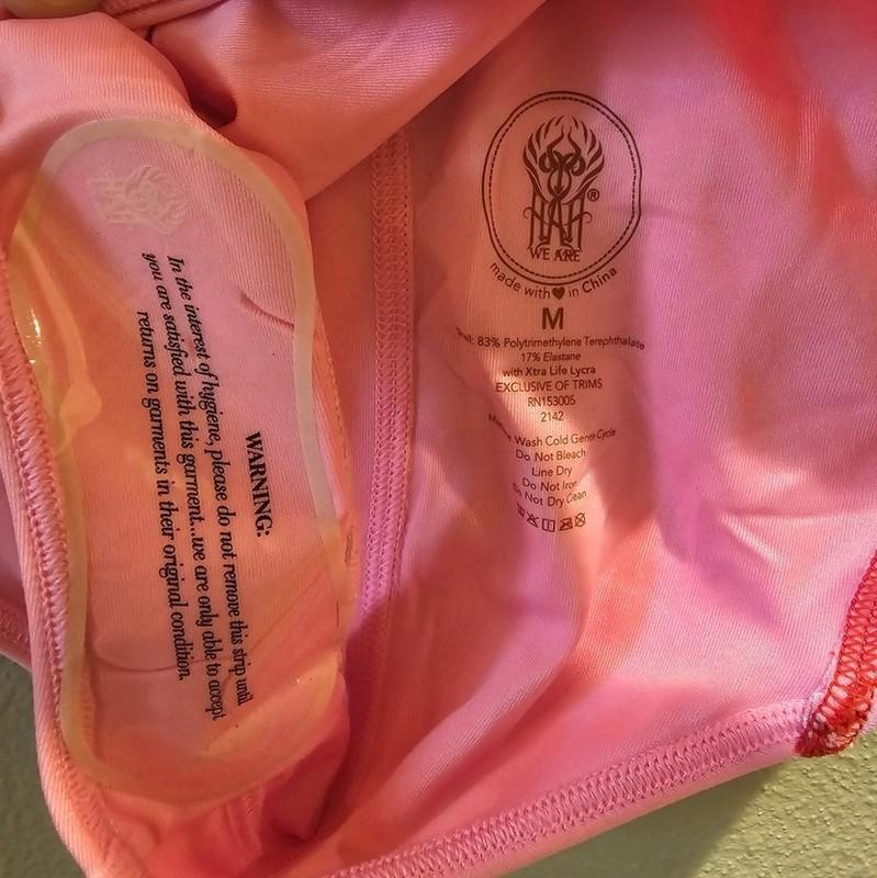 We Are “HOT AS HELL” (HAH) By Free People Gloves Off Rashguard Sz M NWT Pink