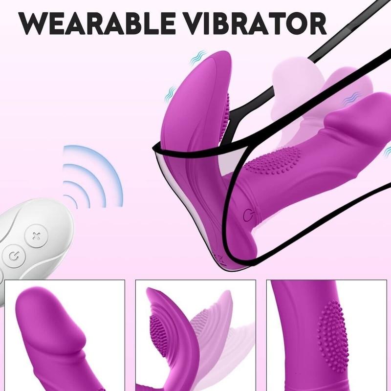 Wearable Wireless Vibrating Panties 10 Function Remote Control Underwear Women