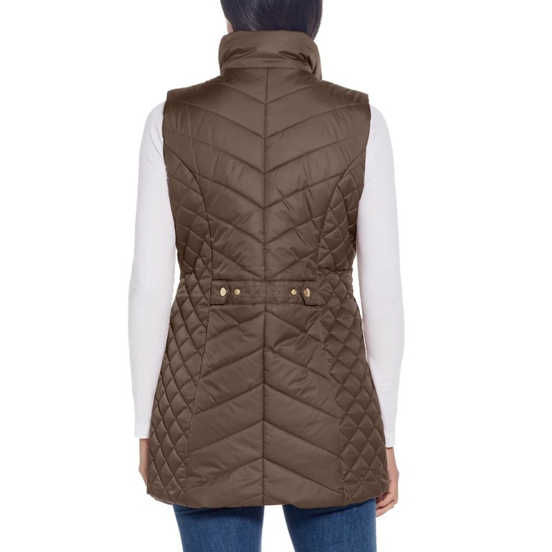 Weatherproof Vintage Women's Quilted Vest Jacket Black Size XL
