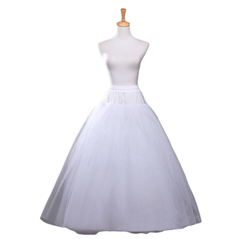 Wedding Petticoat/Bridal Hoop Hoopless Crinoline/Proms Underskirt/White Skirt
