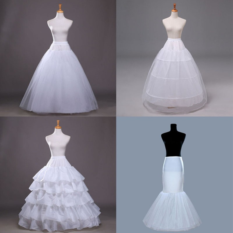 Wedding Petticoat/Bridal Hoop Hoopless Crinoline/Proms Underskirt/White Skirt
