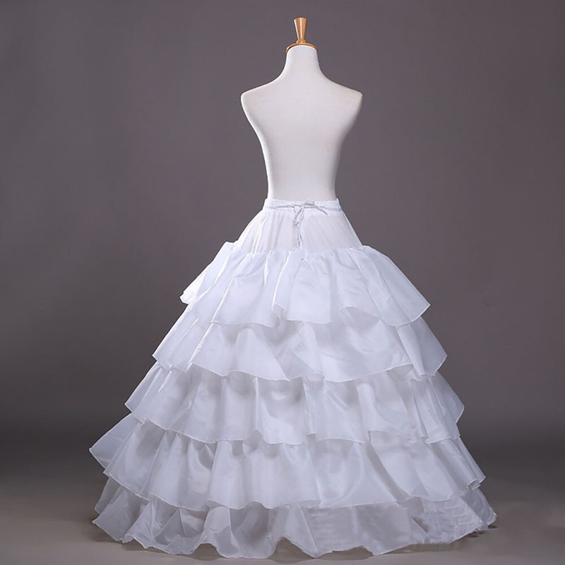 Wedding Petticoat/Bridal Hoop Hoopless Crinoline/Proms Underskirt/White Skirt