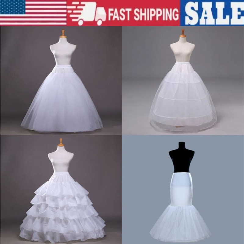Wedding Petticoat/Bridal Hoop Hoopless Crinoline/Proms Underskirt/White Skirt