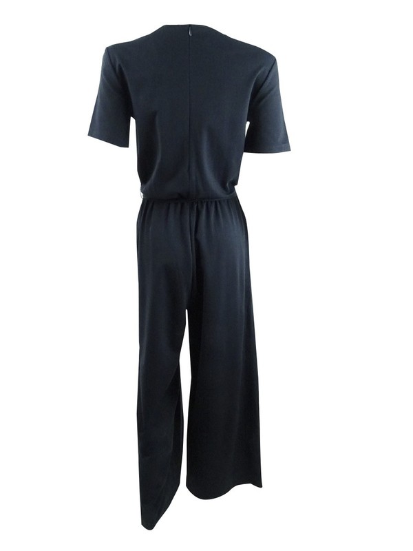 Weekend Max Mara Women's Belted Surplice Jumpsuit (XXL Navy)