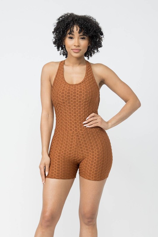 Well-in Vogue Romper – Honeycomb Heat