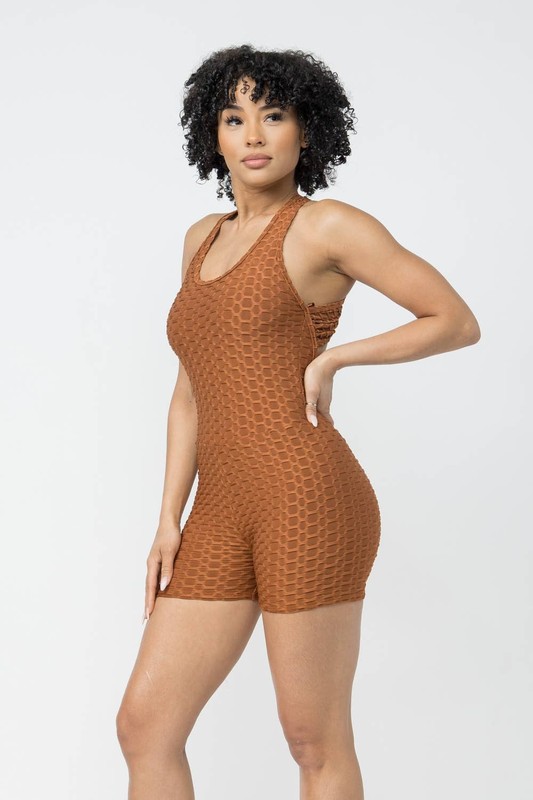 Well-in Vogue Romper – Honeycomb Heat