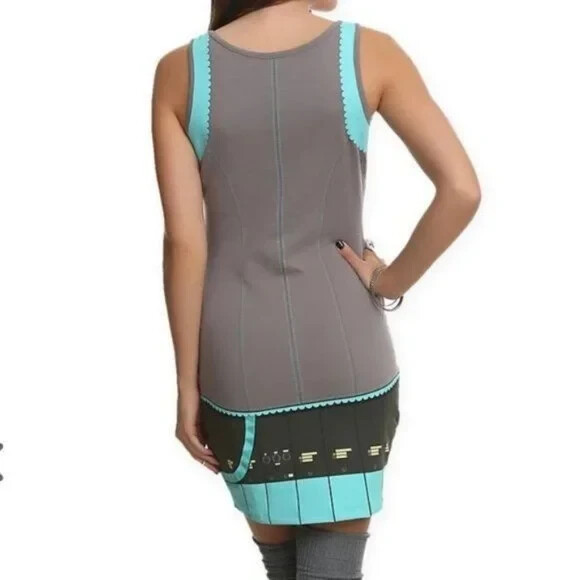 WeLoveFine Juniors I Am Hatsune Miku Vocaloid Cosplay Tank Dress New M L 2XL