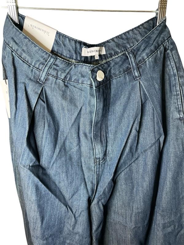 WeWoreWhat Pleated Wide Leg Jeans – Size 30 – NWT