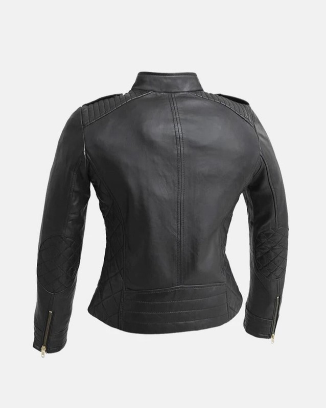 WHET BLU WOMEN'S MADELIN BLACK LEATHER FASHION JACKET