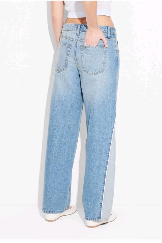 Wild Fable Mid Rise 90s Relaxed Straight Medium Wash Denim Jeans Womens Size 6