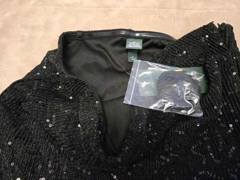 WILD FABLE Tube Jumpsuit Womens Size M Sequined Mesh Lined-Torso Zip Black