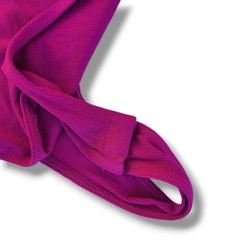 Wild Fable Women’s Plum Purple Tank Bodysuit Side Cut Out Rayon Spandex