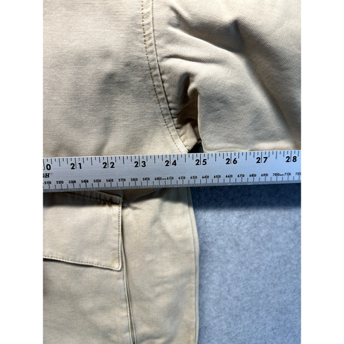 Wild Fable Womens Jacket Cargo Coat Canvas Size Large Bagel Beige Full Zip NWT