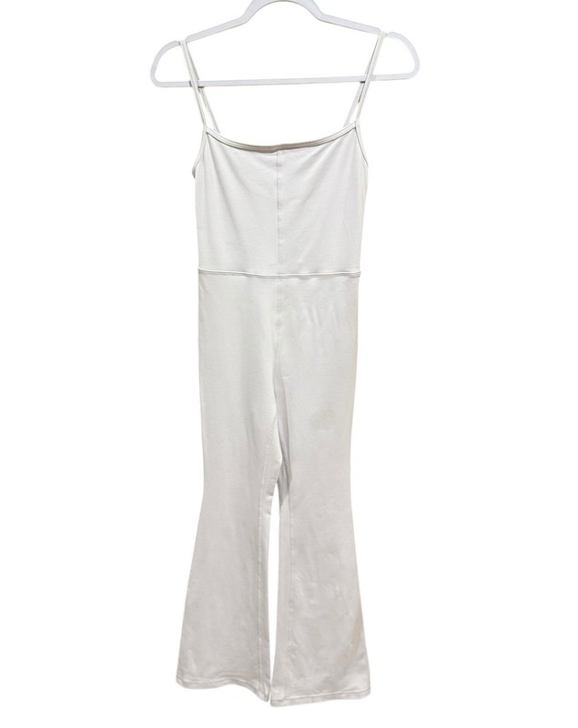 Wilfred Free Aritzia Freestyle Kick Flare One Piece Jumpsuit Jumper White Small