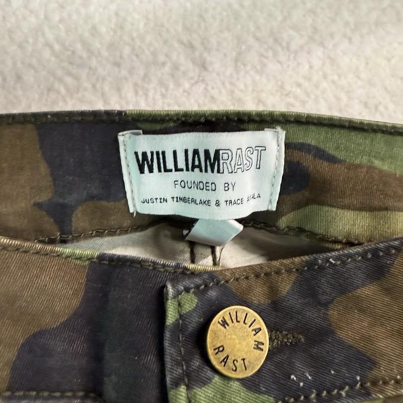 William Rast Jeans Girls 34x29 Camouflage Camo Combat Pockets Cotton Stretch
