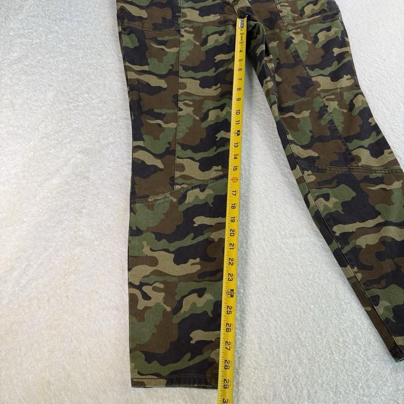 William Rast Jeans Girls 34x29 Camouflage Camo Combat Pockets Cotton Stretch