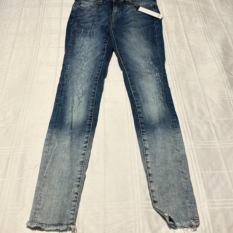 William Rast Women's Mystic Indi Distressed Perfect Skinny Jeans Size 26
