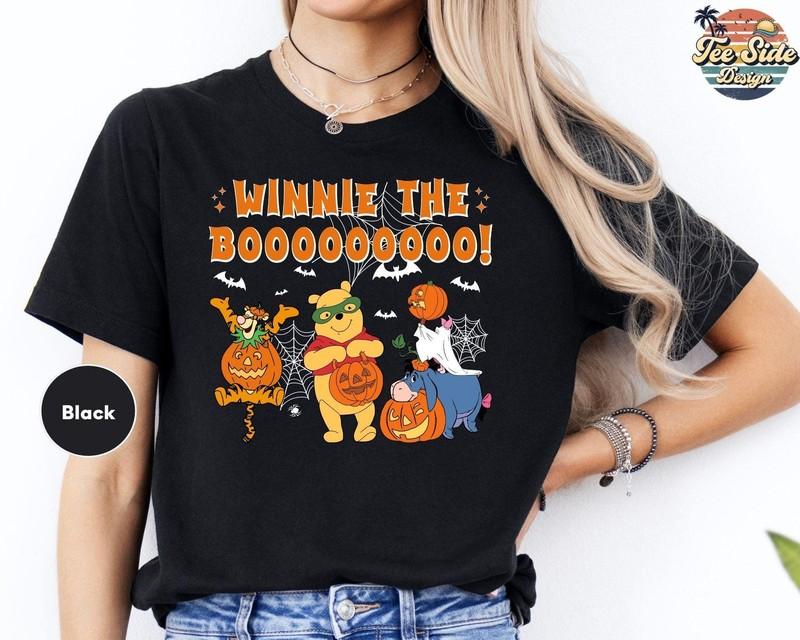 Winnie The Boo Shirt Disney Halloween Tee The Pooh Halloween Pumpkin T-Shirt