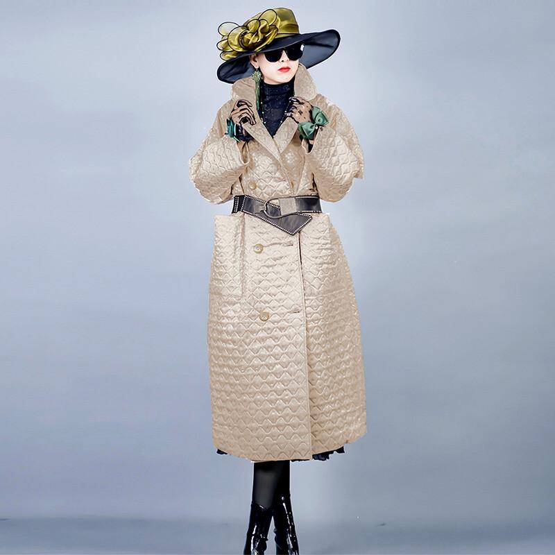 Winter New Windbreaker Korean Silk Satin Womens Cotton Thicken Large Size Jacket