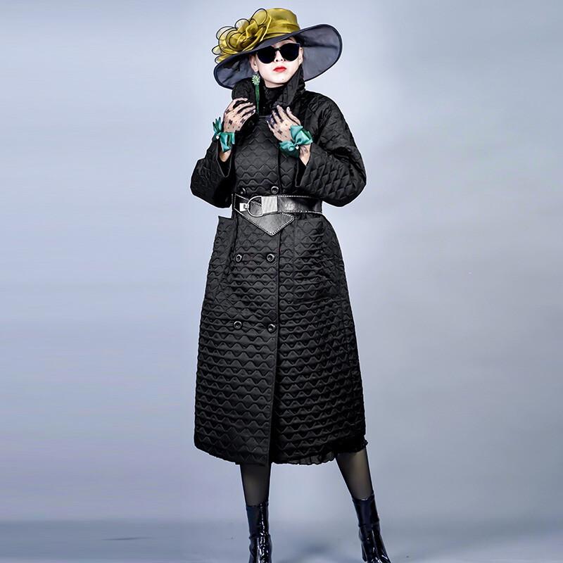 Winter New Windbreaker Korean Silk Satin Womens Cotton Thicken Large Size Jacket