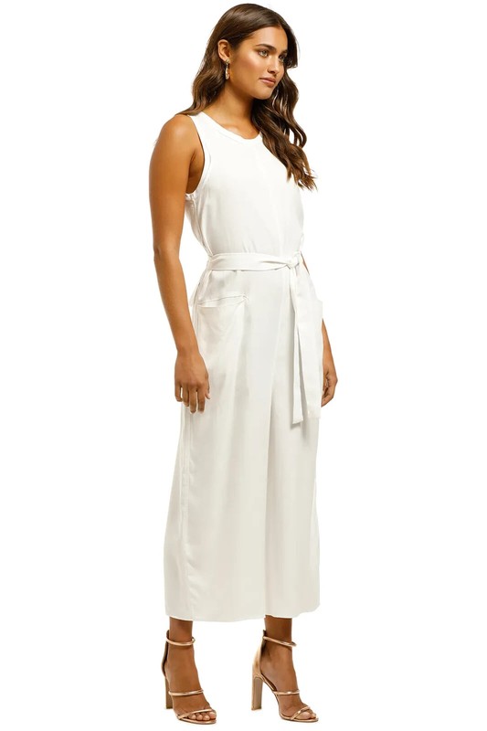 WISH Beachfront Sleeveless Jumpsuit White Size 10 AU RRP 169 Preloved