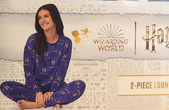 Wizarding World Women's Harry Potter 2-Piece Lounge Set Blue Size L