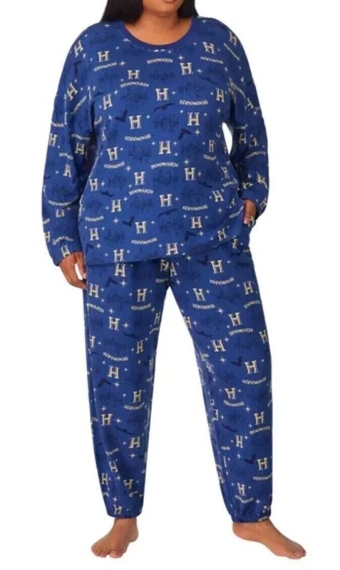 Wizarding World Women's Harry Potter 2-Piece Lounge Set Blue Size L