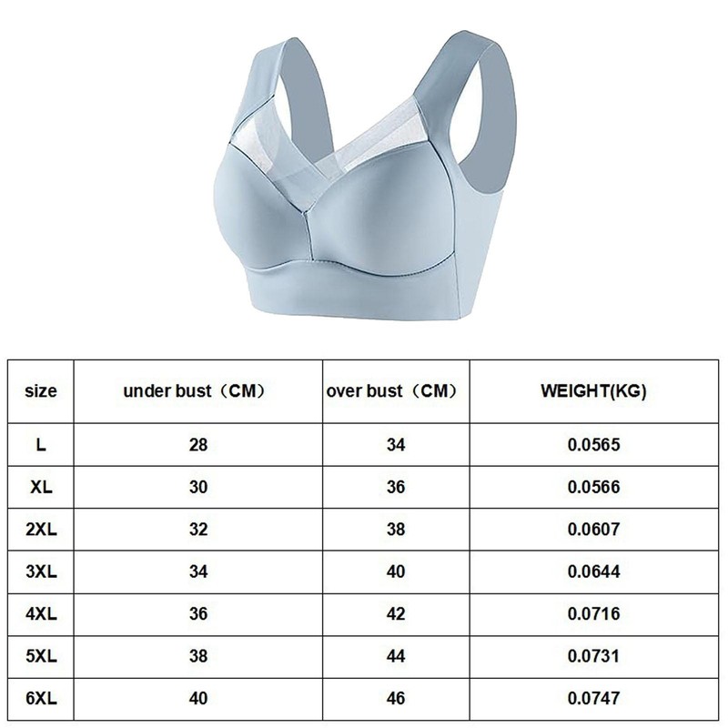 Wmbra Posture Correcting Bra Wireless Push-Up Ergonomic Comfort Breathable