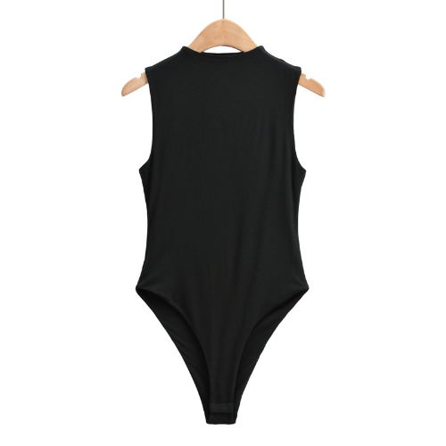 Women Bodysuit Women Sexy Bodycon Bodysuits Black Sleeveless One Piece Outfit