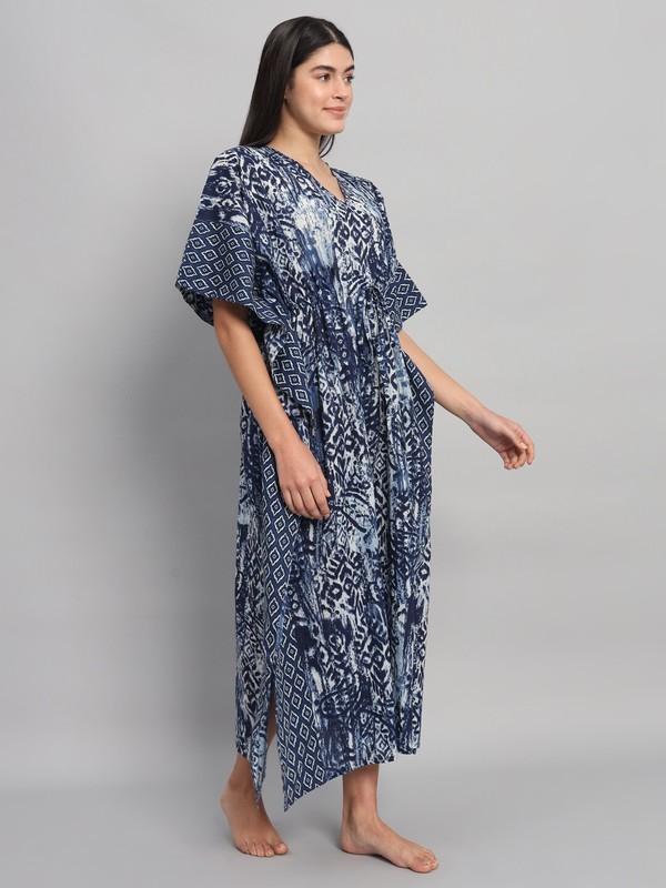 Women Boho Kaftan Kimono Maxi Dress Beach Holiday Plus Size Loose Long Sundress