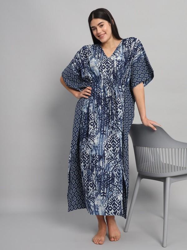Women Boho Kaftan Kimono Maxi Dress Beach Holiday Plus Size Loose Long Sundress