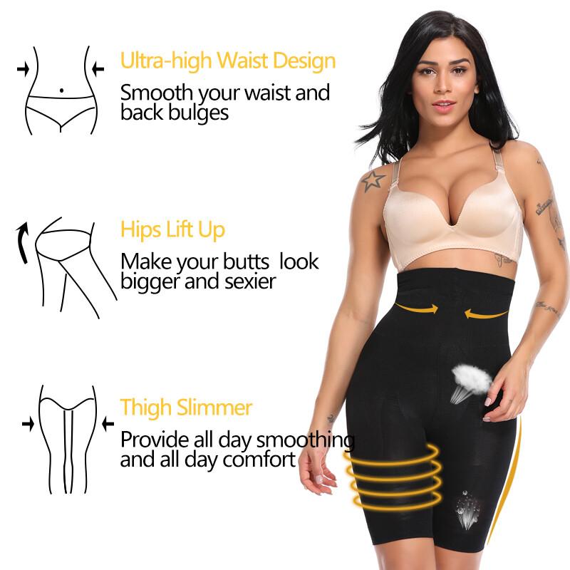 Women Compression High Waist Shorts Tummy Slim Body Shaper Girdle Panties Briefs