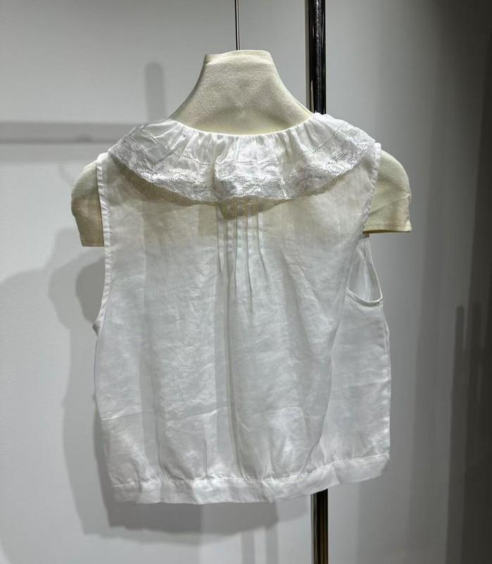 Women Doen V-neck Ruffle Sleeveless Tank Top