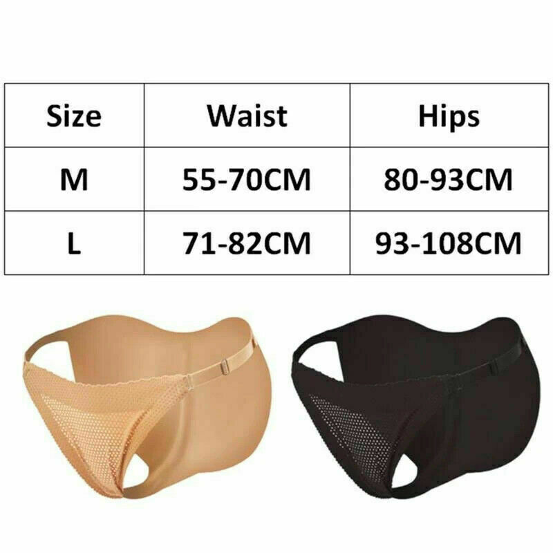 Women Fake But Big Butt Padded Buttocks Pads Enhancer Body Shaper Girdle Panties