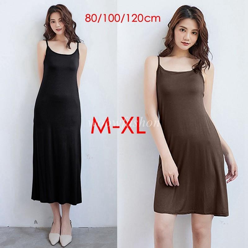 Women Full Slip Under Dress Cami Slips Undergarment Chemise Sleeveless Nightgown
