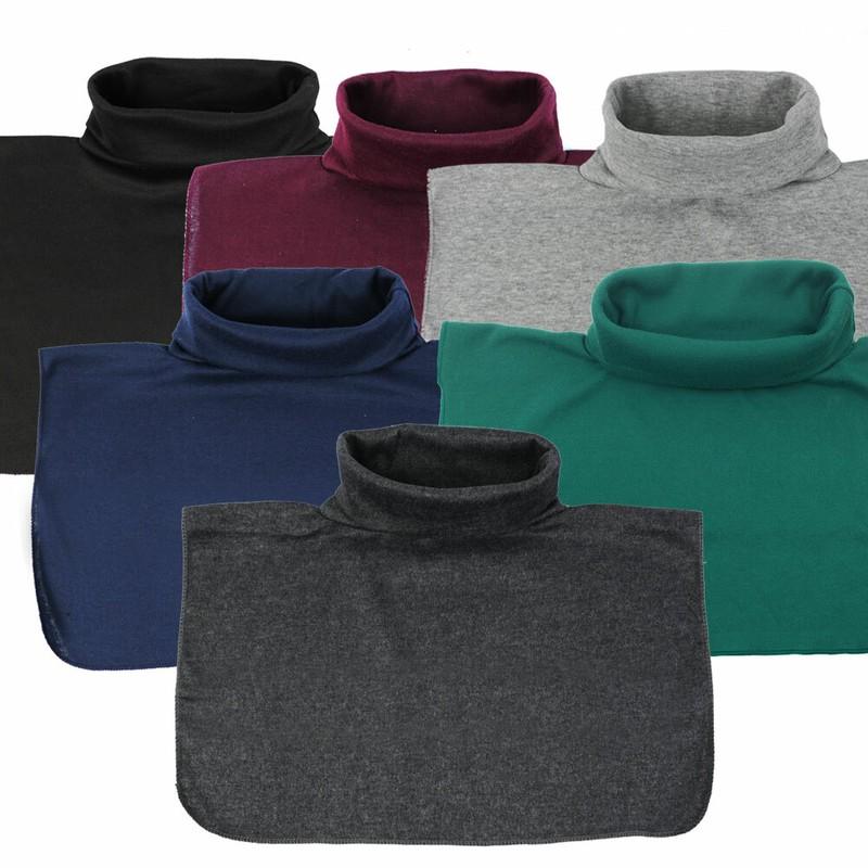 Women Girls Causal Collar Neck Dickey False Turtleneck Half Top Faux Fake Collar
