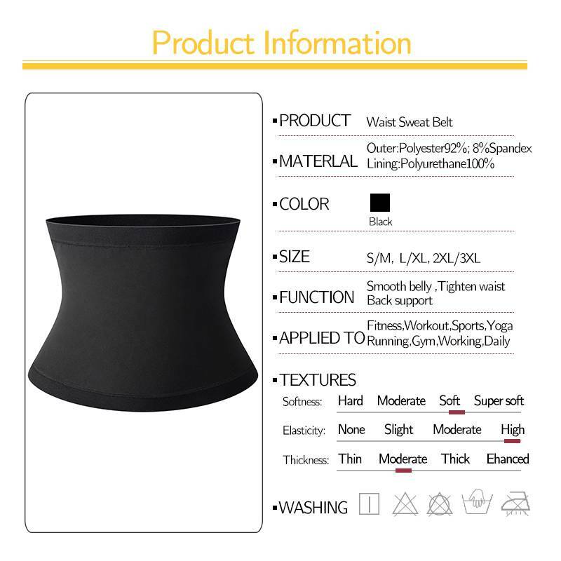 Women Heat Trapping Waist Sweat Sana Body Shaper Shapewear Trainer Slimmer Belt