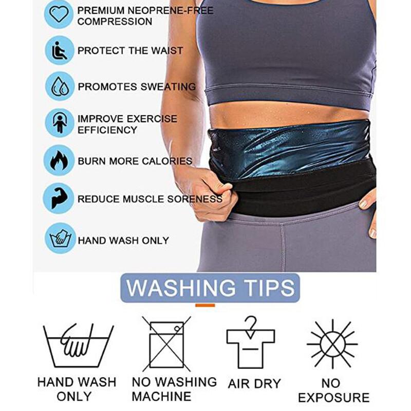 Women Heat Trapping Waist Sweat Sana Body Shaper Shapewear Trainer Slimmer Belt