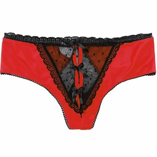 Women Lace Panties Crotchless Underwear Thongs Lingerie G-string Floral Briefs