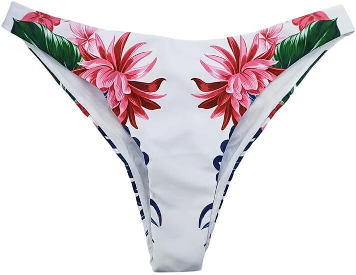 Women Long Sleeve Two Piece Bikini Swimsuit Floral Rash Guard Bathing Suit