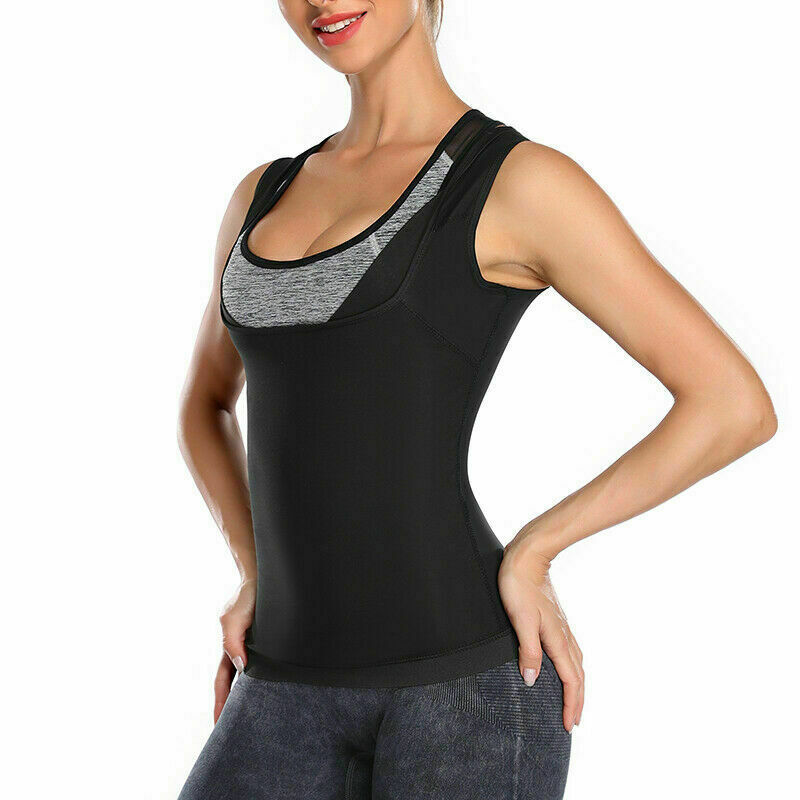 Women & Men Body Sweat Shaper Sauna Vest Suits Slimming Gym Yoga Sports Thermal