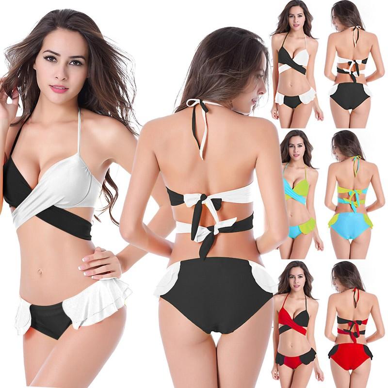 Women Mini Bikini Mesh Micro Bra Set G-string Thong Lingerie Swimwear Underwear